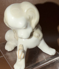 RETIRED LLADRO? PUPPY DOG WITH SNAIL ON FOOT ~ CUTE picture