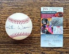 ELIZABETH WARREN SIGNED AUTOGRAPHED RAWLINGS OFFICIAL BASEBALL JSA COA picture