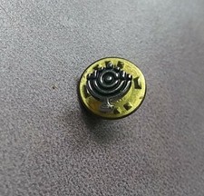 Vintage Small Silvertone Menora Candle Pin picture