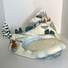 Goebel Hummelscapes Winter Rides Limited Edition Resin Figurine w/ Box 1997 picture