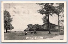 K67/ Rye Beach Ohio Postcard c1940s Baseball Diamond Field Park 105 picture