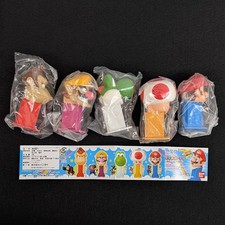 2006 Bandai Mario Party #23 Mini PEZ Complete Set 5 Gashapon Japan Toy 4 Inserts picture