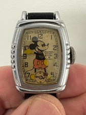 1939 Ingersoll Mickey Mouse Watch -Works Well picture