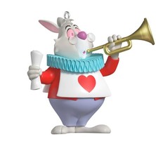 Hallmark 2026 keepsake ornament white rabbit Alice in Wonderland new picture