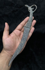 Wonderful Ancient Near Eastern Bronze Luristan Dagger Knife With Ram Head picture