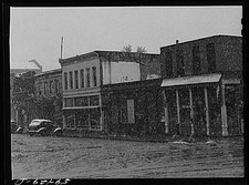 Photo:Aspen Colorado 1900s Main Street Blizzard Snowstorm Storefronts picture