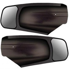 CIPA Chevrolet GMC Custom Black Towing Mirror Pair, Towing Mirror for picture