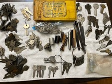 Vintage Locksmith Estate Lot 200+ Keys Kwikset Pin Kit, Tools, Blanks, Ford picture