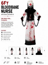 New 6-FT Animated LED BloodBane Nurse Animatronic picture
