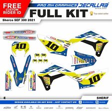 Sherco  SEF 300 2015 WHITE CHROME HOLOGRAPH MX Graphics Kit Stickers Decallab picture