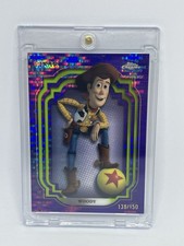 2024 Topps Chrome Disney Woody The Cowboy Purple/green Pulsar Refractor /150 picture