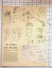 Reginald Marsh LIFE Magazine Article Sketches Nestle Quik Ad 1953 Ephemera picture