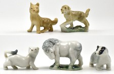 WADE WHIMSIES SET 3, 1955, COMPLETE SET OF 5 BADGER. PONY, FOX, STOAT,RETRIEVE, picture