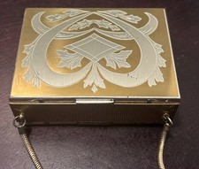 RARE 1940'S ZELL FIFTH AVE MINI PURSE CIGARETTE POWDER COMPACT LIPSTICK COMB picture