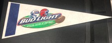 bud light/Budweiser flag Pennant Bar Sign, Bud Bowl, Collectible 4” X 10” picture