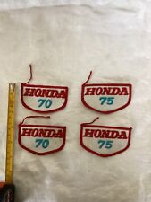 4 Vintage Honda Motorcycle Patches -- Honda 70 and Honda 75 picture
