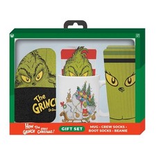 How The Grinch Stole Christmas Gift Set - The Grinch Socks, Mug, and Beanie picture