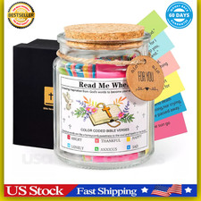 Christian Gifts for Women Bible Verse Jar 90 Color Coded Bible Verses in a Jar picture
