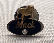 Vintage Mack Truck Employee 10 Years Of Service Pin 10K Gold Emblem & Diamond picture