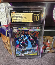 2025 Pokémon Black Star Promos #023 Mega Charizard X ex Promo CGC Pristine 10 picture