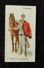 Hussar of the Guards Denmark Wills Cigarette Card - Soldiers of the World - 1902 picture