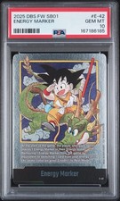 DRAGON BALL SUPER CARD GAME FUSION WORLD MANGA BOOSTER 01 ENERGY MARKER PSA 10 picture