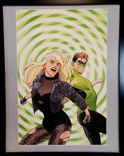 Black Canary Green Lantern by Joe Quinones 11x14 FRAMED DC Comics Art Print picture
