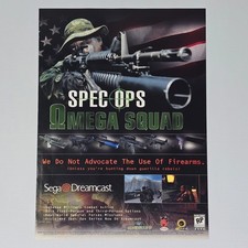 Spec Ops Omega Squad Sega Dreamcast Authentic Magazine Ad picture