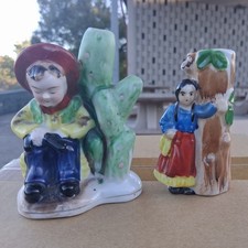 2 Vintage Occupied Japan Toothpick/Matchstick Holders picture