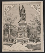 Photo:Philadelphia PA 1876 William W. Story Monument of Liberty engraving picture