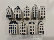 Lot Of 9 KML BOLS Blue Delft Amsterdam House Empty picture