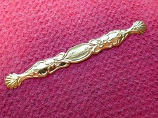Antique Pressed Brass Nunnally Advertising Candy Tongs Never Used picture