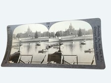 Antique Keystone Stereoview  Victoria Harbor & Parliament Buildings picture