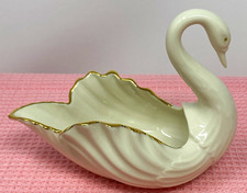 Lenox 120th Anniversary Collection Porcelain Swan 24K gold accent Figurine #908 picture