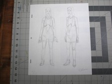 vtg Adult Swim Cel Drawing Metalocalypse Songgu Kwon signed Anja Wartooth toki B picture