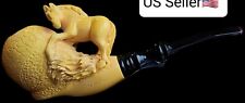 MASTER KENAN Handcarved Horse  Meerschaum Pipe, Hand-carved Turkish  Ocp#8 picture