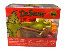 Dr. Seuss The Grinch Mini Figures Critter Crate 10 Figures New Christmas picture