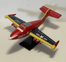 US Navy 206 Grumman F9F-5 Panther Jet Fighter Wood Desk Model Airplane picture