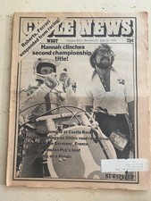 Vintage July 1979 Cycle News/Hannah wins Championship/ Kenny Roberts/ Flat track picture