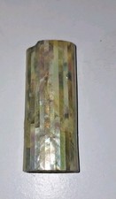 VINTAGE Mother of Pearl Shell BIC Lighter Case Ocean Cover Gift 1980s Old Stock picture