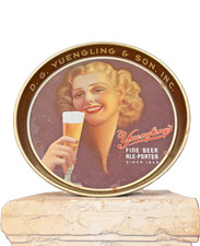 Vintage D.G. Yuengling & Son Inc Beer Advertising Tray Pottsville PA 12