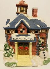 Vintage Mervyn's 1994 Christmas Village Square School House w/Original Box picture