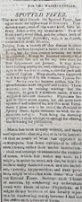 1811 SPOTTED FEVER Epidemic Albert Gallatin Public Debt Venezuela Newspaper VT picture