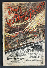 Rare  Late 1800s “Pain’s ‘The Last Days of Pompeii’” Pyrodrama: Grand Rapids, MI picture
