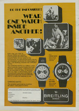 1969 Breitling Chrono-matic Navitimer Miniature Computer Watch VINTAGE PRINT AD picture