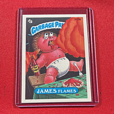 Topps 1987 Garbage Pail Kids Base Set James Flames #317A Non-Sport Card picture