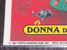 1987 Topps Garbage Pail Kids Series 8 #298b Donna Donor BLOOD AMULET Error OS8 picture