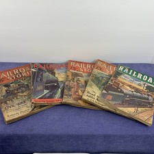 Vintage Railroad Stories & Magazine Lot of 5 1933-1951 Pulp Fiction Trains picture