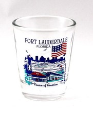 FORT LAUDERDALE FLORIDA GREAT AMERICAN CITIES COLLECTION SHOT GLASS SHOTGLASS picture