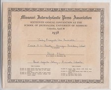 1938 University Of Missouri School Of Journalism Interscholastic Press Associati picture